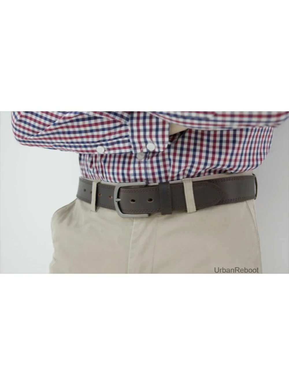 Men's Handmade Full Grain Leather Casual Belt 1.5